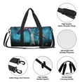 thumbnail image 6 of Disketp 45l Foldable Duffel Bag,Water-Resistant Sports Gym Bag,Portable Weekender Bag Lightweight For Travel,Fitness And Camping-Fantasy Mushrooms, 6 of 8