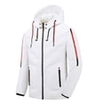 thumbnail image 2 of Vedolay Parka Jackets Coat for Men Waterproof Hooded Warm Coats Parkas Outwear Jackets White,M, 2 of 4
