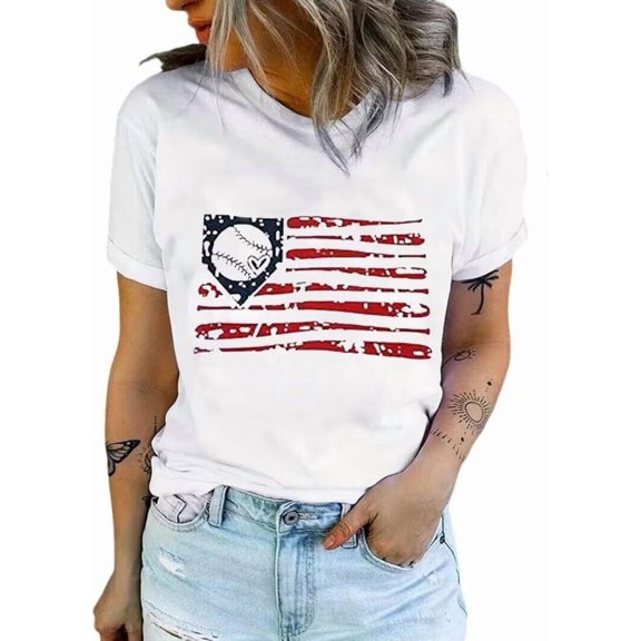 Baseball T Shirts for Women Baseball Mom Tshirt Softball Graphic Tee Tops Game Day Gifts Casual Short Sleeve Tops