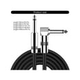 thumbnail image 4 of 6.35mm Guitar Cable Right Angle Braided Double Shielded Audio Cord 6.35 for Electric Guitar Audio Cables, 4 of 9