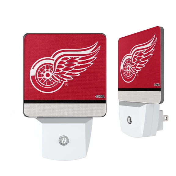 Detroit Red Wings Stripe Design Nightlight 2-Pack