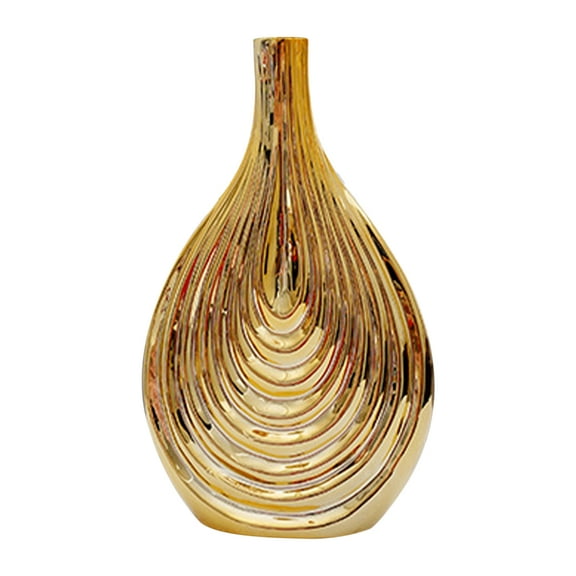 Masteelf Ceramic Vase Dried Flower Vase Nordic Style Flower Vase Table Centerpiece Decoration (L)