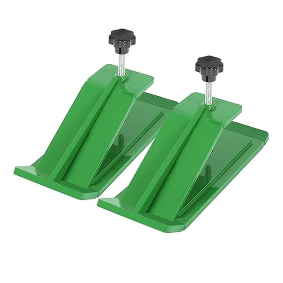 Pair Tractor Bucket Protector Compatible with Loaders Powder Coated Heavy Duty Steel Green Durable