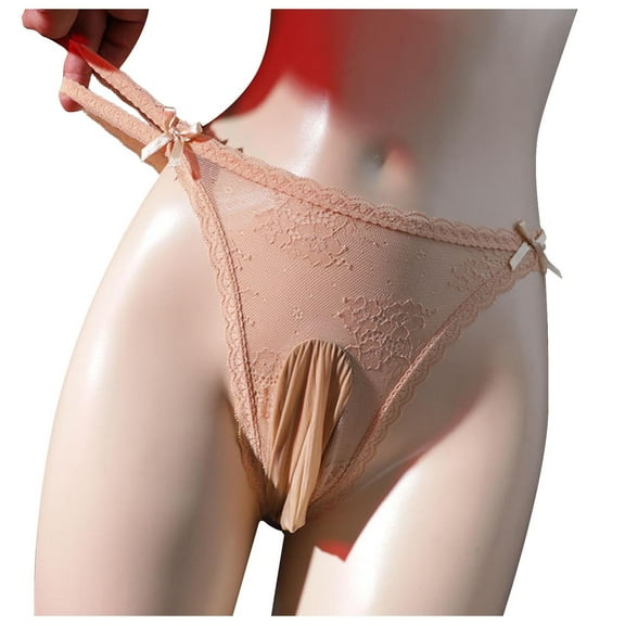 Tbopshirt Men's Underwear Briefs Clearance,Men's Color Briefs Fashion Underwear Personalized High-Waist Lace Panties Buttock Covering Briefs,Underwear String Bikini Briefs,Mens Gift