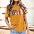 thumbnail image 6 of ibiyuan America 250 Shirt Anniversary Womens T Shirts Casual Crew Neck 4th Of July Shirts Short Sleeve Clothes Independence Day Womens Shirts Casual Fashion Funny Tops, 6 of 7