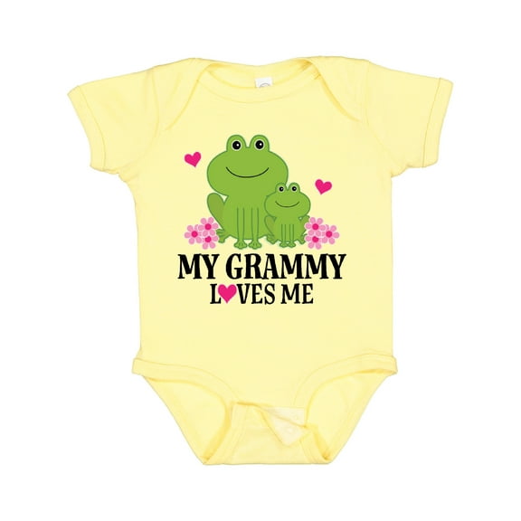 Inktastic My Grammy Loves Me Granddaughter Girls Baby Bodysuit