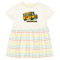 thumbnail image 3 of Inktastic How I Roll School Bus Girls Baby Dress, 3 of 5