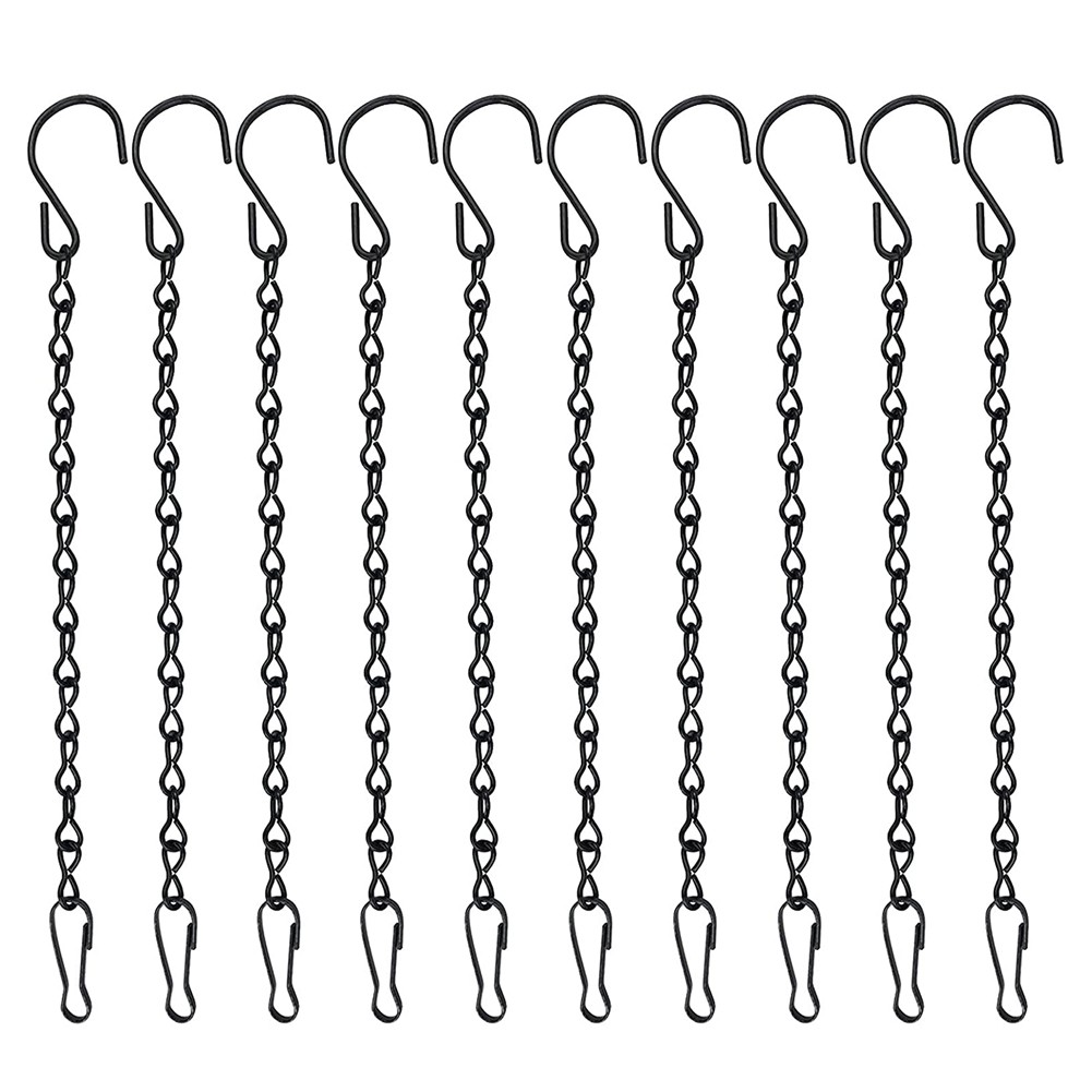 QXKE 10Pack Hanging Flower Basket Chain Plant Pot Hanger Planter Chains Garden Decor