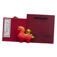 thumbnail image 4 of Estatua de caballo, decoración Feng Shui, regalo de año Nuevo chino, pequeña escultura de caballo para sala de estar, estante, chimenea, escritorio de Caja de regalo de lingotes rojos, 4 of 10