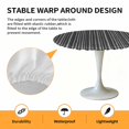 thumbnail image 2 of Elastic Fitted Round Tablecloth, Vintage Black Waterproof Stretch Table Cover for 36"-44" Tables, Country Farmhouse Plants Tree Pattern Washable Outdoor Tablecloths for Patio, Picnic, Camping, 2 of 9