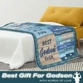thumbnail image 5 of Godson Gifts from Godmother, Godson Gifts from Godfather, Godson, Godson Gifts, Gifts for Godson, Godson Gifts from Godparents, The Godson, Godson Blanket 50×60 Inches, 5 of 6
