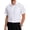 White, variant on HISDERN Men's Short Sleeve Dress Shirt Stretch Classic Fit Black Button Down Shirt with Pocket