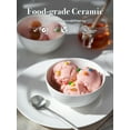 thumbnail image 3 of White Ceramic Bowls Set ofSmall 4.5in 10 OZ  - Perfect for Soup Bowls for Kitchen, Cereal Bowl, Ramen Bowl,Oatmeal Bowl, Fruit Bowl,Salad Bowl, Rice Bowl - Dishwasher & Microwave Safe, 3 of 7