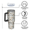 thumbnail image 4 of Trick or Treat Halloween Pattern Tumbler with Handle and Lid,40oz Double Wall Vacuum Insulated Tumbler,Cups Gift for Women and Men, 4 of 7
