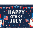 thumbnail image 4 of Cartoon Patriotic Banner Happy 4th of July Decorative Design Stars Stripes Celebration Banner for Independence Day Party Outdoor Decoration Holiday Event, 4 of 8