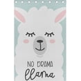 thumbnail image 5 of Coolnut Cute Cartoon Llama Thermal Insulated Blackout Grommet Printed Window Curtain - 84x55 in - 100% Polyester 2 Panels, 5 of 6