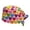 Multicolour5, variant on Valentine Beret Hat With Heart Print Fashion Knit Headwrap Scarf For Hair Styling Pink One Size