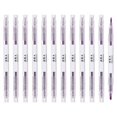 thumbnail image 1 of Uxcell Highlighter Pen, 12 Pack Double Ended Highlighter Broad and Fine Tips Marker Pens Studying Supplies for Office Home Daily Use, Purple, 1 of 6