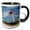 Black/White, variant on 3drose, Canada, Nova Scotia, Cabot Trail. Neils Harbour Lighthouse., 11oz Two-tone Black Mug
