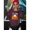 thumbnail image 2 of He's My Boo Sweatshirt Women -Image by Shutterstock, Female XX-Large, 2 of 4