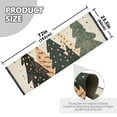 thumbnail image 5 of Yayeee Runner Rug for Bedroom 2'x6' Machine Washable Hallway Non Slip Mat, Beige Christmas Trees, 5 of 8