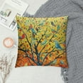 thumbnail image 2 of ONETECH Personalized Abstract Trees and Birds Square Decorative Pillowcases Print Throw Pillow Covers Cases, 2 of 5