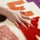 thumbnail image 2 of Bath Mat Pink and White Bathroom Mats 40 x 60 cm, Non Slip Bath Mats for Bathroom, Colourful Letters Soft Microfiber Bathroom mat, 2 of 5