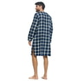 thumbnail image 5 of Ashford & Brooks Mens Flannel Plaid Long Sleep Shirt Henley Nightshirt, 5 of 6