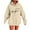 Beige, variant on ShiShine Hoodies for Women Long Sleeve Love Printed Oversized Sweatshirts Drawstring Loose Fit Pullover Tops with Pocket