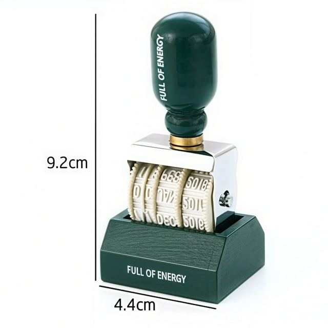 Leodye 1PCS Vintage DIY Date Roller Knob - Decorative Craft Accessory