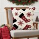 thumbnail image 5 of Xihbxyly Ofertas Prime de hoy Funda de almohada en estampado navideño, funda de almohada decorativa para sofá, fiesta navideña, cojín de lino, 5 of 7