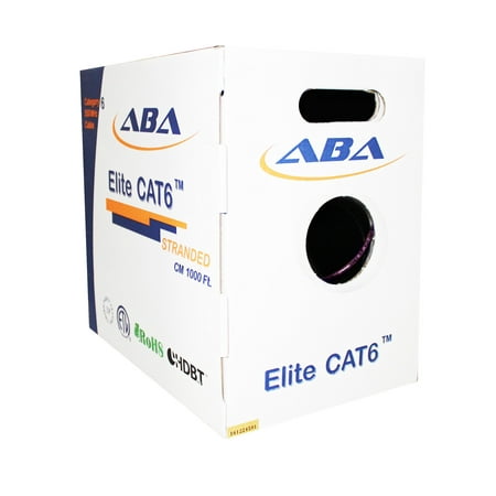 Infinity Cable CAT6 550MHz 24AWG Stranded CM 100% Bare Copper  Bulk Cable 1000ft  Kink-free (Reelex II) Pull Box  Violet price history on PriceWatchPro