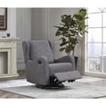 thumbnail image 5 of Westwood Design Skylar Fabric Manual Swivel Glider and Recliner in Steel Gray, 5 of 5
