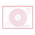 thumbnail image 1 of Generic Non-Stick Silicone Baking Mat with Measurement Grid, Dough Rolling Pad, 80x60cm, Red, Reusable BBQ & Baking Tool, 1 of 7