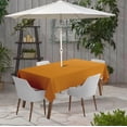 thumbnail image 2 of Vargottam Indoor/Outdoor Tablecloth 58" x 82" Inch Rectangular Tablecloth with Umbrella Hole & Zipper, Waterproof Patio Table Cloths, Spring/Summer Table Covers for Backyard /BBQs - Mustard Yellow, 2 of 6