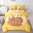 thumbnail image 1 of YST 7Pcs Capybara Gifts Comforter Sets Cartoon Style Bed in a Bag, Queen Size, 1 of 5