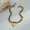 NMSN-J658-1, variant on NICKSUN 18K Gold Plated Stainless Steel Leopard Fabric Woven Heart Pendant Necklace, Trendy Mixed Chain Retro Clavicle Jewelry for Women