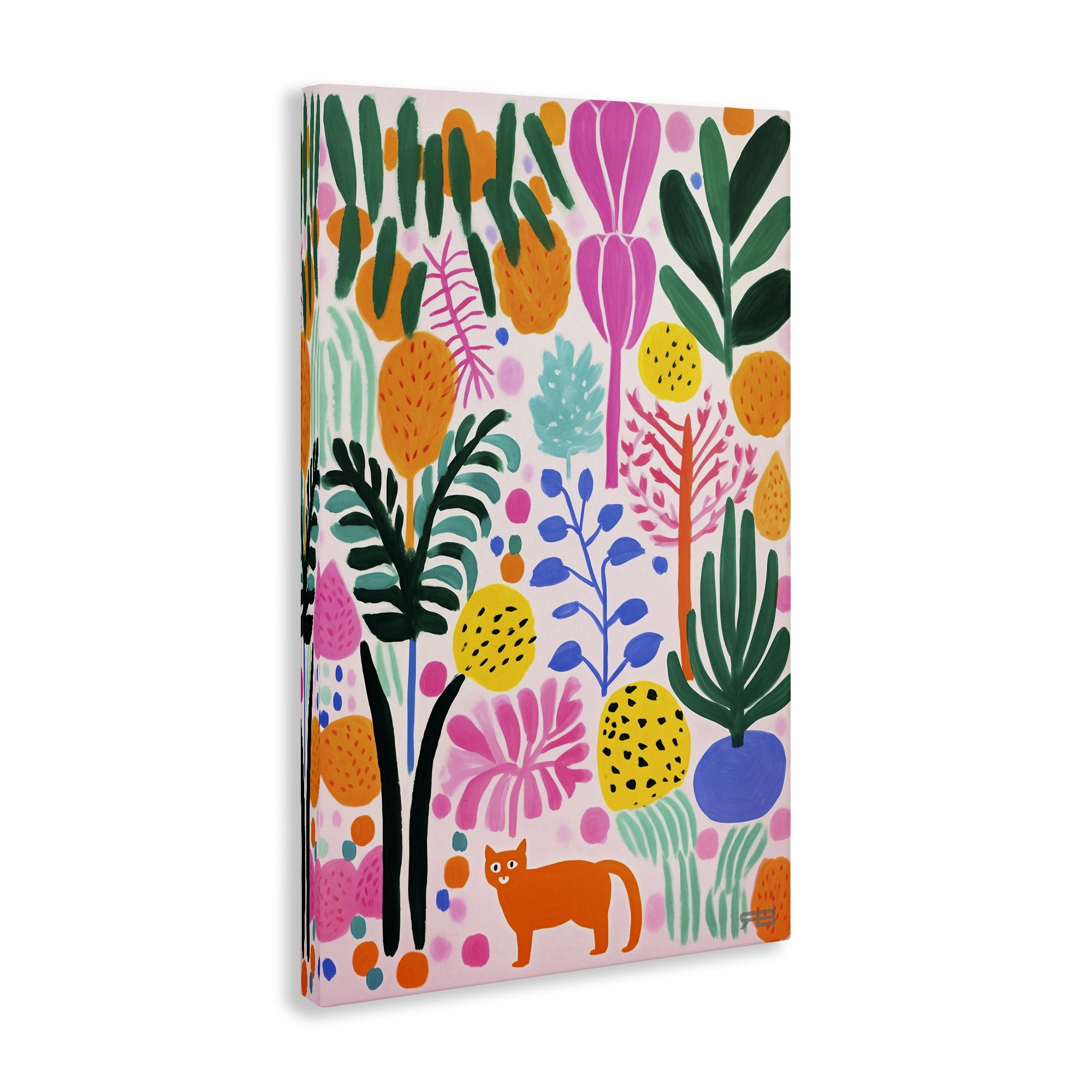 Stupell Industries Fun Botanical Tropics Botanical & Floral Painting Gallery Wrapped Canvas Art Print Wall Art, 30 x 45