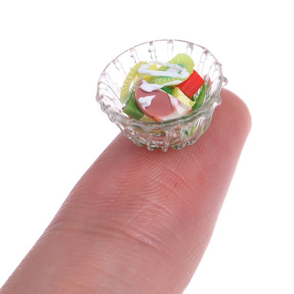 1:12 Dollhouse Miniature Mini Vegetable Salad Model Kitchen Accessories Toys