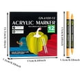 thumbnail image 3 of Acrylic Paint Marker Set with Tip Design for Artists and on Various Including Glass Canvas Wood Ceramic and Rock Painting Projects, 3 of 6
