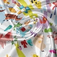 thumbnail image 5 of Ambesonne Animal Valance Pack of 2, Llama Alpaca Cactus Leaves, 54"X12", Multicolor, 5 of 5