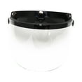 thumbnail image 2 of jinwen 3-Snap Open/Half Face Flip Visor with Clear Mirror, 2 of 7