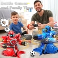 thumbnail image 4 of Remote Control Fighting Robots Set of 2, RC Ejecting Battle Robot with Adjustable Sound & Light, Fun Electronic Battle Bots Toys for Age 6+ Year Old Kids Boys, 4 of 8