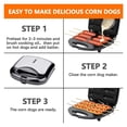 thumbnail image 4 of Machine à Hot-Dogs Électrique Gaufrier 6 Chiens de Maïs Antiadhésive Chauffage Double Face Saucisse, Facile à Utiliser, 4 of 6