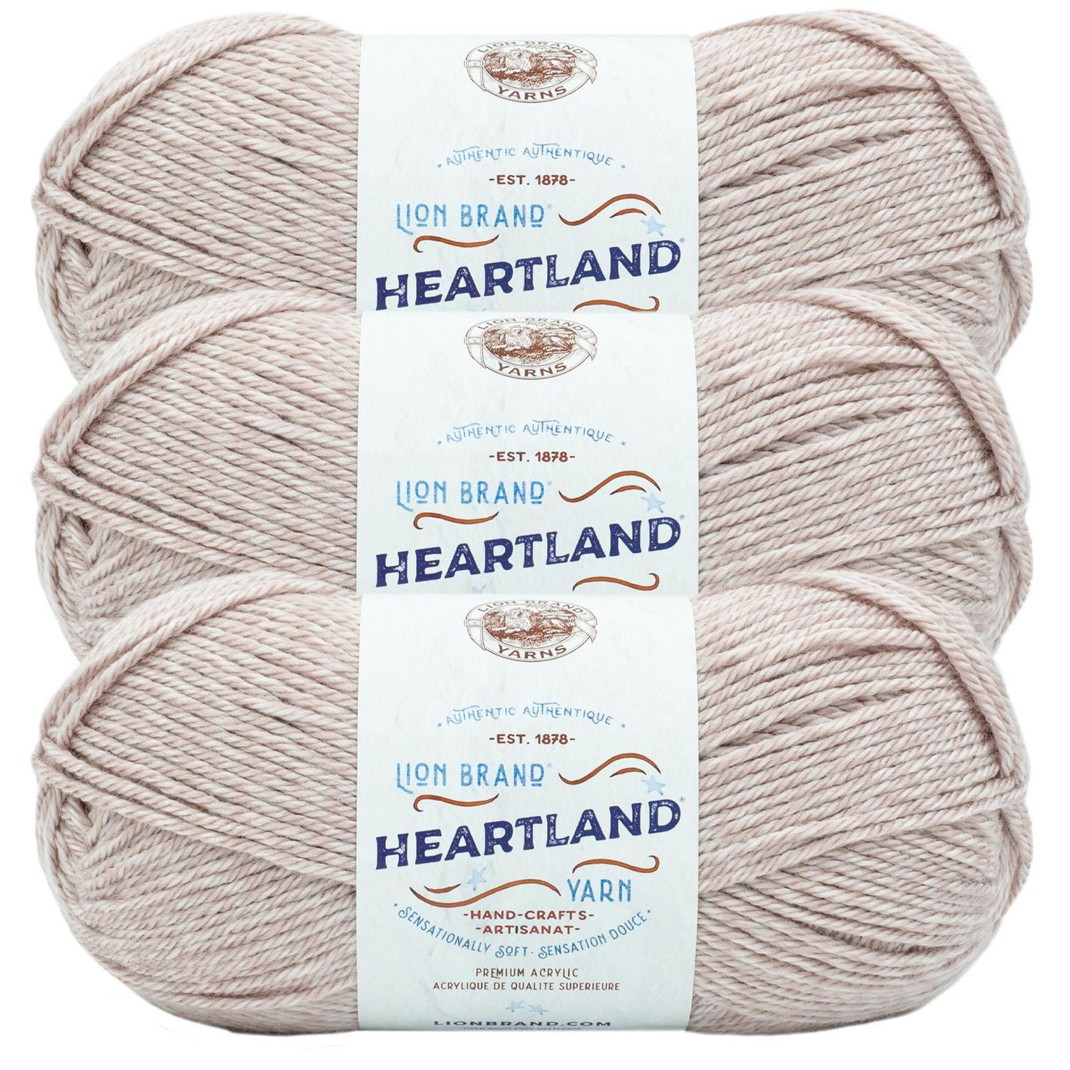 Lion Brand Yarn Heartland Yarn 3Pack