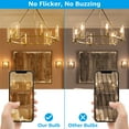 thumbnail image 2 of TORCHSTAR 6Pack E12 Candelabra Bulb, Dimmable T6 LED Bulb, 4.5W(40W Equiv.), T25 Tubular Edison Bulbs for Chandelier, Clear Glass, 2700K Soft White, 2 of 7