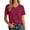 Red, variant on T Shirts for Women 2026 Summer Short Sleeve V Neck Casual Loose Plain Tshirts Work Blouse Basic Tees with Chest Pocket