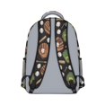thumbnail image 3 of Baseballs Gloves Black Pattern Backpack for School, Cute School Bag with Adjustable Shoulder Straps and Padded Back, 15.3"x11"x6.7", 3 of 5