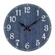 thumbnail image 1 of Reloj de pared decorativo azul, redondo, sin , de 30 cm de diámetro. Regalo ideal para colgar en la escuela, la oficina, la sala de estar,, 1 of 9