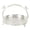 Silver, variant on NFTIGB European Retro Style Round Alloy Fruit Serving Tray Decorative Appetizer Bowl For Party Family Bar Cafe Display, Gold Color Medium Size 10.6 inches / 27 cm